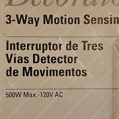 Eagle Electric K6107V Decorator 3-Way Motion Sensor Timer Switch Beige 120V