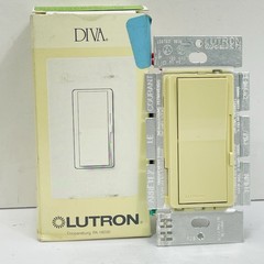 Lutron Diva DV-603PG-IV 3-Way Eco-Dimmer Switch 1P Incandescent/Halogen Ivory