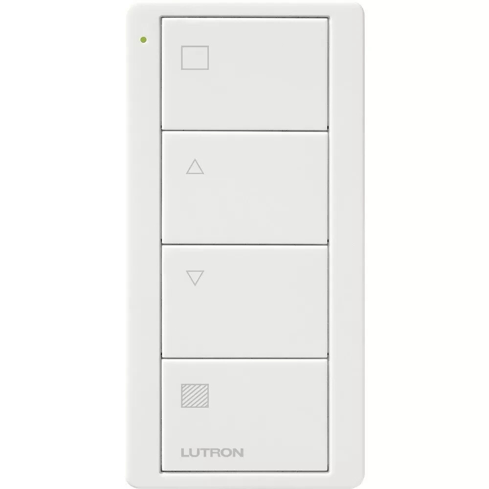 Lutron PJ2-4B-GWH-S01 4 BUTTON PICO Control SHADES WIRELESS KEYPAD WHITE NEW
