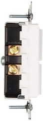 Leviton Decora Combination Switch 20A 120277V Single Pole White Thermoplastic