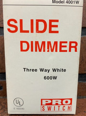 600 watts Three-Way Slide Dimmer Switch White