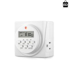 User-Friendly Digital Timer – 15A/1875W Programmable Outlet for Modern Living