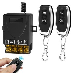 30A 12V Wireless Remote Control Switch Kit – Heavy Duty Relay with 2 Remotes,…