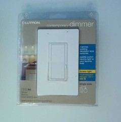 Lutron Diva Dua DVW-600PH-WH (white) Contemporary Dimmer Switch 120V 600W
