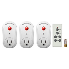Remote Control Outlet, Wireless Electrical Plug Switch for Lights, Lamps, Fans,