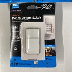 LOT x4 myTouchSmart Digital In-Wall Motion Sensing Switch + Programmable Timer