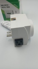 BN-LINK E218111 FD60-U6 115V 15A 7-Day Programmable Dual Outlet Digital Timer