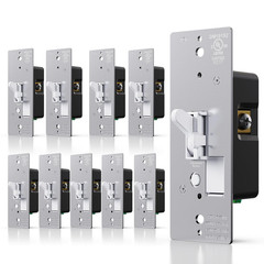 Toggle Slide Dimmer Switch for Dimmable LED Light/Cfl/Incandescent 600 Watt Max,