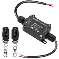 DC 12V 24V 48V Wireless Remote Control Switch 433MHz 20A Heavy Duty RF