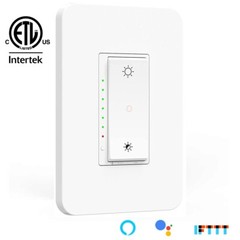 Nexete Smart Dimmer Switch 3-Way Single Pole Wi-Fi Work Alexa Smart Life app
