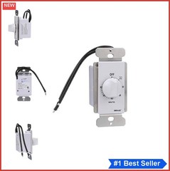 Spring Wound Timer 60 Minute Automatic Shut Off White For Lamps Fans Appliances