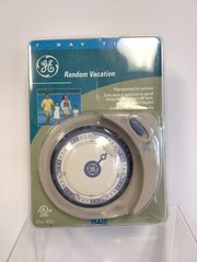 Random Vacation 7 Day Timer GE Light Non-Digital Easy to SET Home Security P30