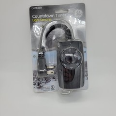 GE Outdoor Countdown Timer Light Sensing Plug