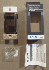 EATON SFS5P-BK SLIDE FAN SPEED CONTROL SWITCH 5A, 120VAC, 60Hz IN BLACK SLIDER