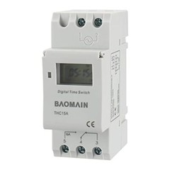 Baomain THC15A DC 12V Digital LCD Power Programmable Timer Switch Relay 16A