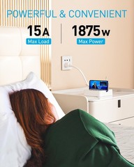 Remote Control Power Strip 3 RF Outlets 3 USB Ports 4ft Cord 1875W