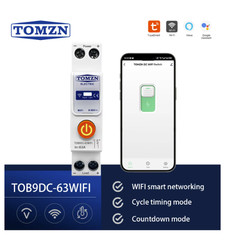 TOMZN TOB9DC WiFi Smart Circuit Breaker 8-90V 1-63A