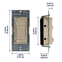Leviton SureSlide LED Advanced Dimmer Switch for 150W Dimmable LED, Halogen a…