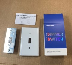 ELEGRP DM101S-WH Toggle Dimmer Switch for Dimmable LED, CFL & Bulb Set of 2