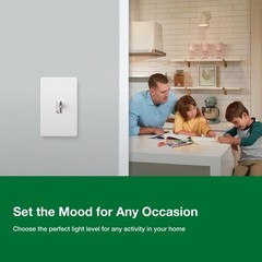 Lutron Ariadni/Toggler LED+ Dimmer Switch for Dimmable LED, Halogen and