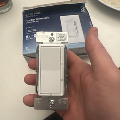 Leviton – DSL06-3PW Decora Universal Rocker Slide Dimmer White – 3-Pack