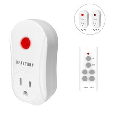 Upgraded Remote Controlled Outlet (1 Pack with 1 Remote),Expandable Remote Light