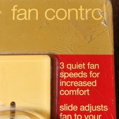 Lutron Skylark Fan Control Slide Switch SFSQ-FH-WH 3-Speed Single Pole Quiet