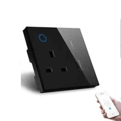 Melery 15A Smart WiFi Dual UK Socket USB Type-C Touch Control Switch Google Home