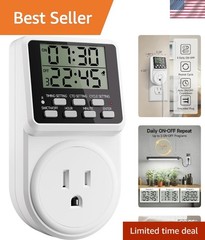 Ultimate Energy Manager: Digital Repeat Timer Plug, 15A, Ideal for Every Home