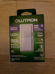 Diva LED+ Dimmer Switch with NIGHT MODE DVCLN-153P-WH LED Bulbs, 150-Watt/Single