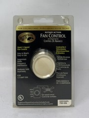 Hampton Bay (Ceiling Fan 3 Speed Wall Control) Ivory Rotary Dial Turn 750426 NEW