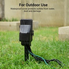 DEWENWILS Smart WiFi Outdoor Power Stake 6 Outlet Voice Control Alexa Google