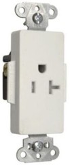 Legrand Pass&Seymour TR26361-W Single Receptacle White Decorator Style