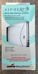 Cooper Aspire – RF9520AW Non-RF Accessory Switch 120V Alpine White