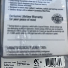 Legrand Preset Paddle Dimmer RH1103PTCCCV6 New