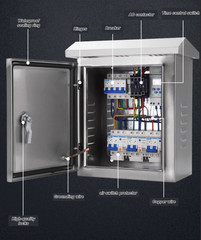 Street Light Timer Control Cabinet DPXF380-020 380VAC 2.0kW for Garden Landscape