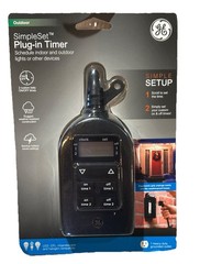 GE SimpleSet Plug-In Timer Touchsmart Water Resistant New