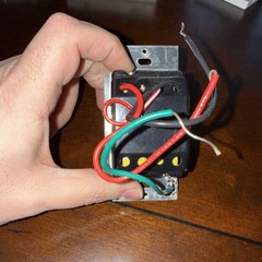 Lutron DVFSQ-F Paddle Fan Speed Control Switch Light Almond