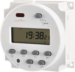 Digital LCD Power Weekly Programmable Timer Relay Switch CN101A DC12V 16Amp SPST