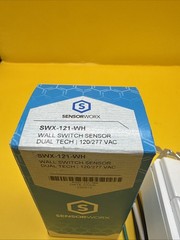 Sensor Worx SWX-121-WH Wall Switch Sensor Dual Tech 120/277 VAC