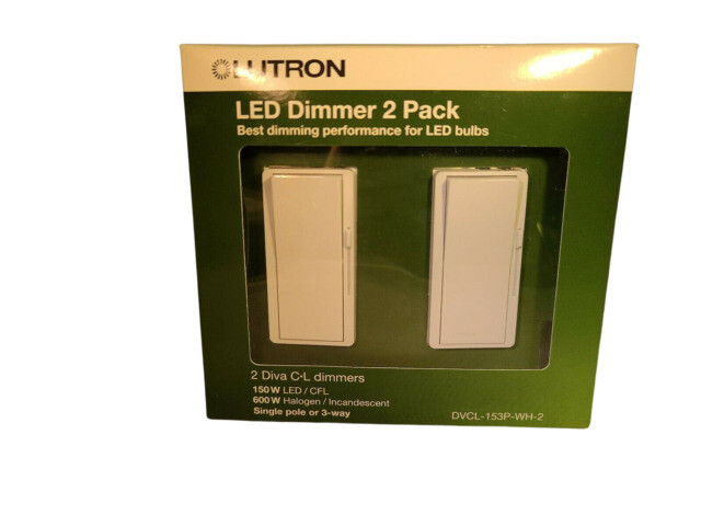 Lutron DVCL-153P-WH-2 LED Dimmer – 2 Pack