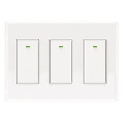 3 Gang Smart WIFI Switch Light Wall Works with Amazon Alexa Home, Smart life APP