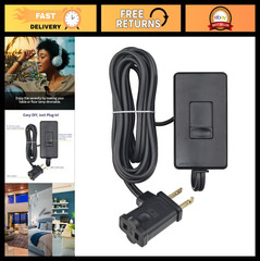 Tabletop Lamp Dimmer for Dimmable LED, Halogen & Incandescent Bulbs – Black