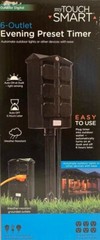 My Touch Smart 6 outlet Evening Preset Timer – New