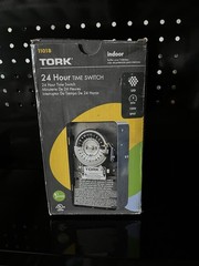 TORK 1101B 24-Hour Mechanical Dial Timer Wall Switch, 120V AC SPST Indoor