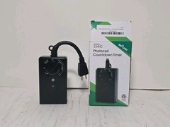 BN-LINK Outdoor Plug In Timer Switch Photocell Sensor Function Two Outlets