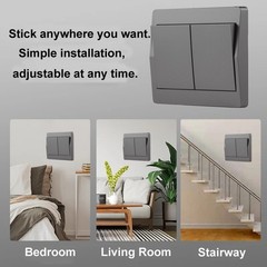 -Powered Wireless Light Switch (No Battery),Remote Control with 328ft Range,K…