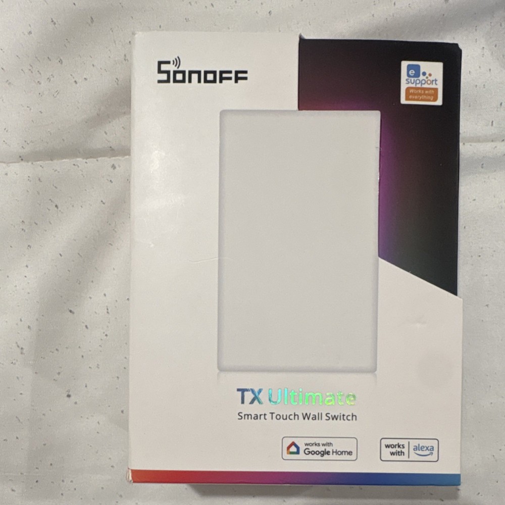 Sonoff T5-1C-120 Smart Touch Wall Switch White Wi-Fi Alexa Google Home