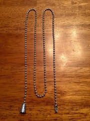 (4-Pack) Antique Silver Bell Ball Chain Ceiling Fan Light Switch Pull Extension