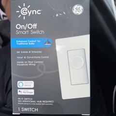 GE Cync On/Off Smart Switch – Works with Alexa & Google BRAND NEW